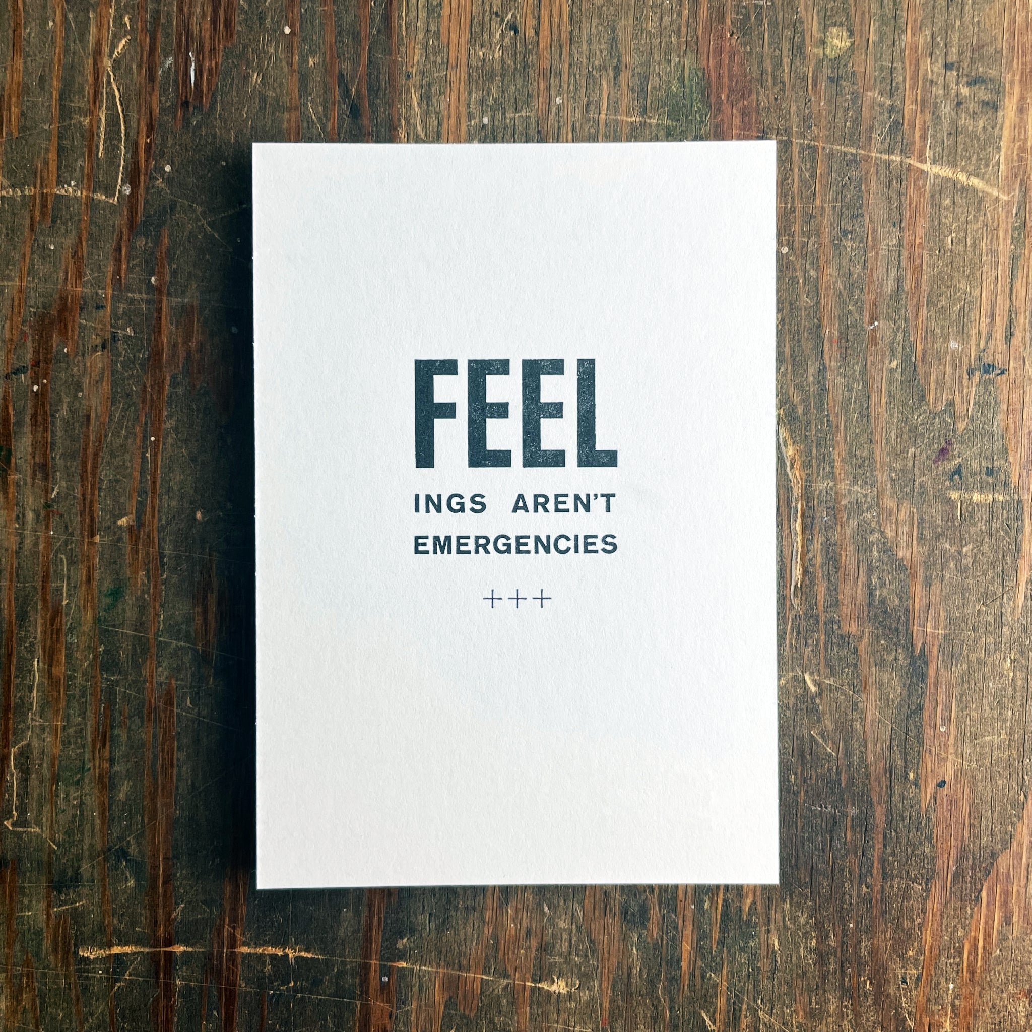 Feel Emergencies notecard