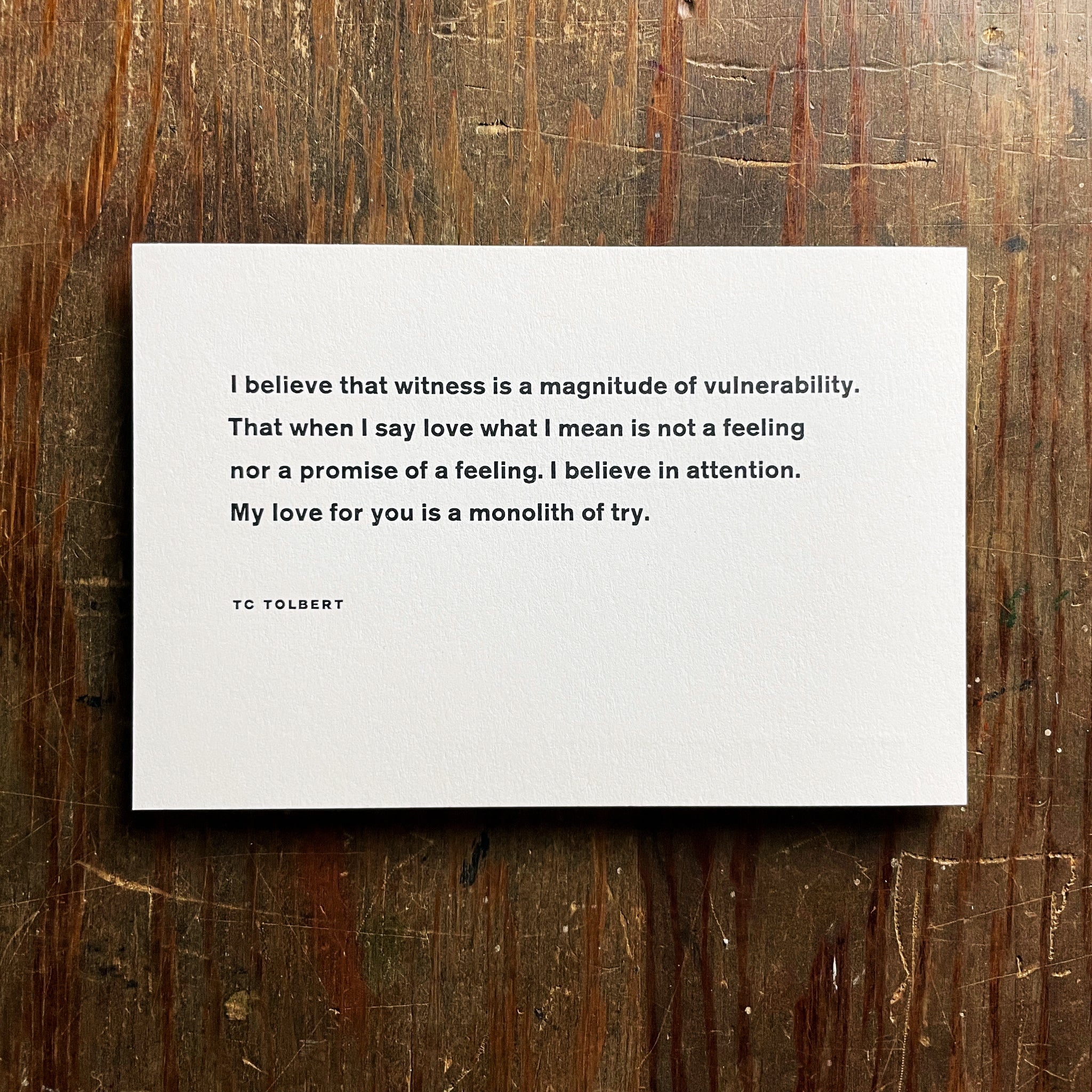 Monolith of Try notecard
